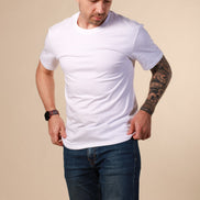 White T-Shirt – Artur - Athletic European Fit
