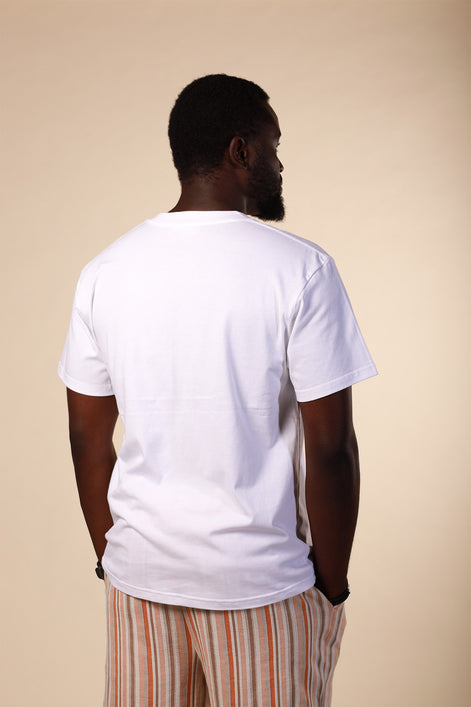 White T-Shirt - Ibrahim - Classic Fit